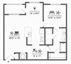 A1H 1 BD 1Bath 1005sqft